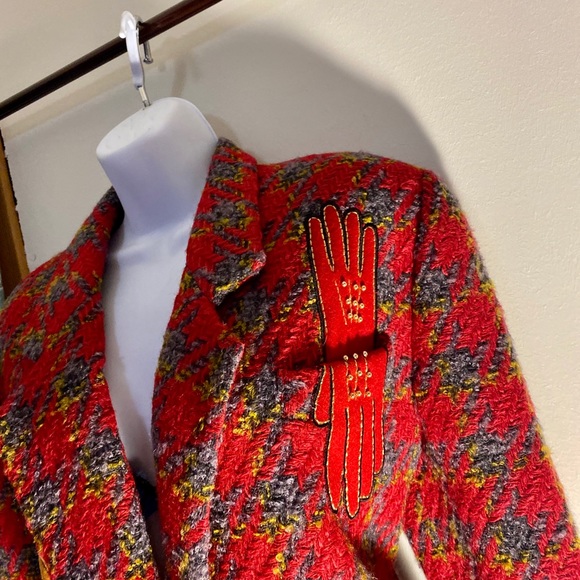 Vintage 80s Embroidered Jacket - Picture 4 of 5